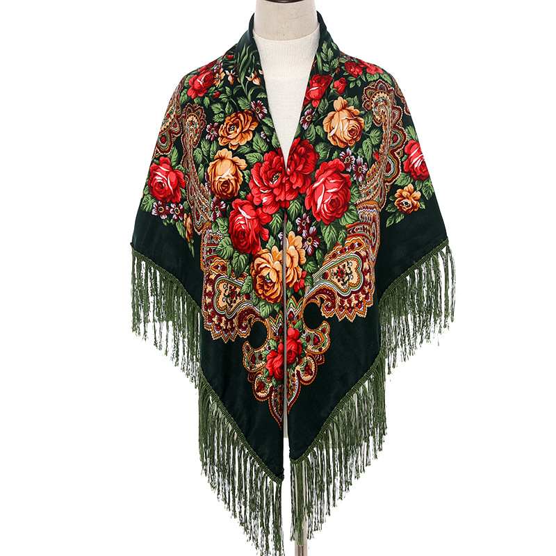 Bandana Cotton - 135*135Cm Nữ Kiểu Nga Vuông Lớn