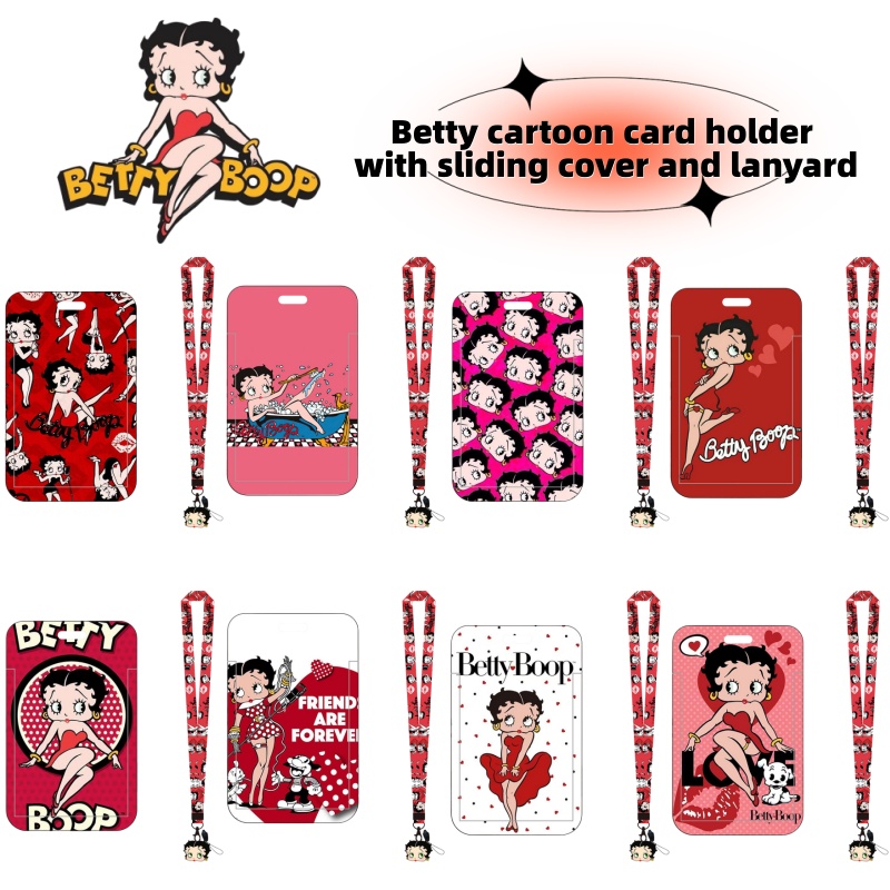 Lanyard Badge Holder - Betty Boop series anime bus card