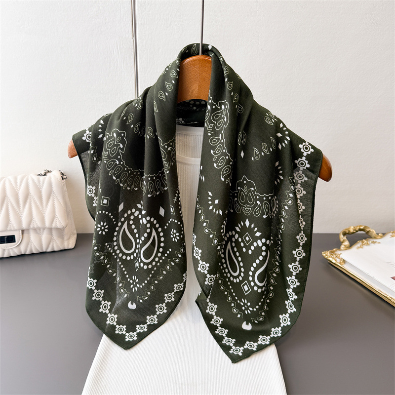 Pure Cotton Women Scarf Square - đánh giá và giá Bandana Cotton