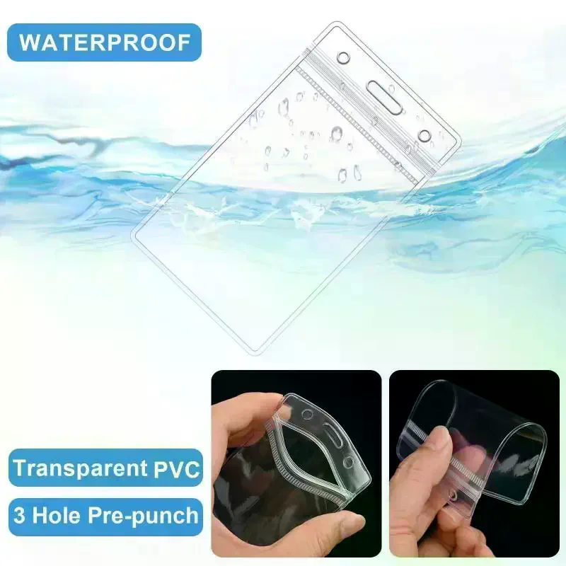 10 Pcs Clear Plastic ID Badge  - đánh giá và giá Lanyard Badge Holder