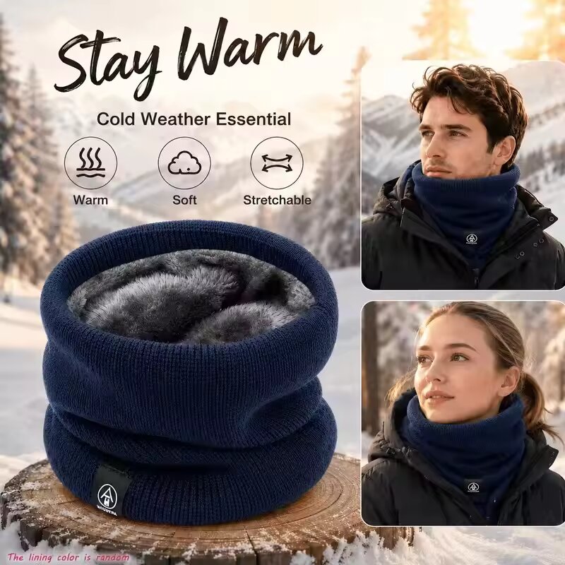 Winter Warm Knitted Neck Scarf - đánh giá và giá Muffler Men Wool