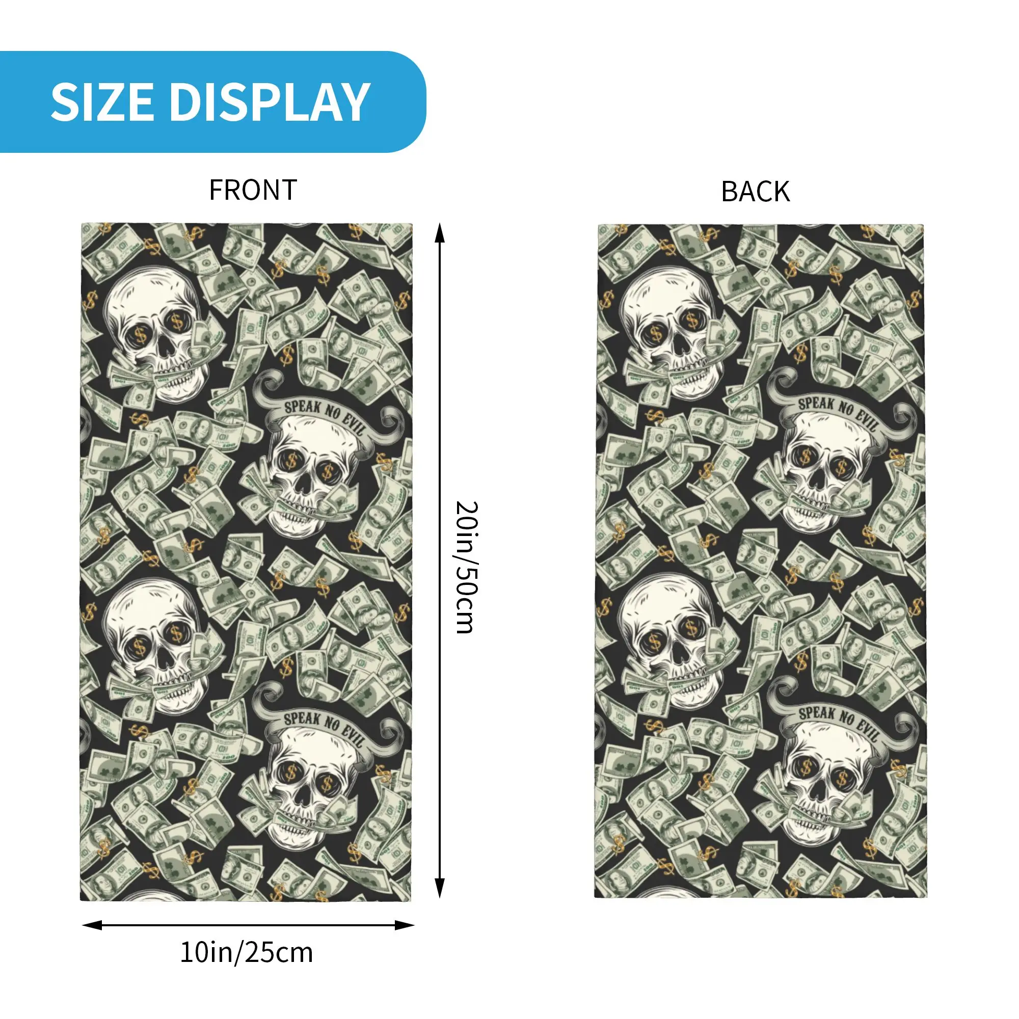 New Dollar Skull Pattern Winte - đánh giá và giá Neck Warmer Tube