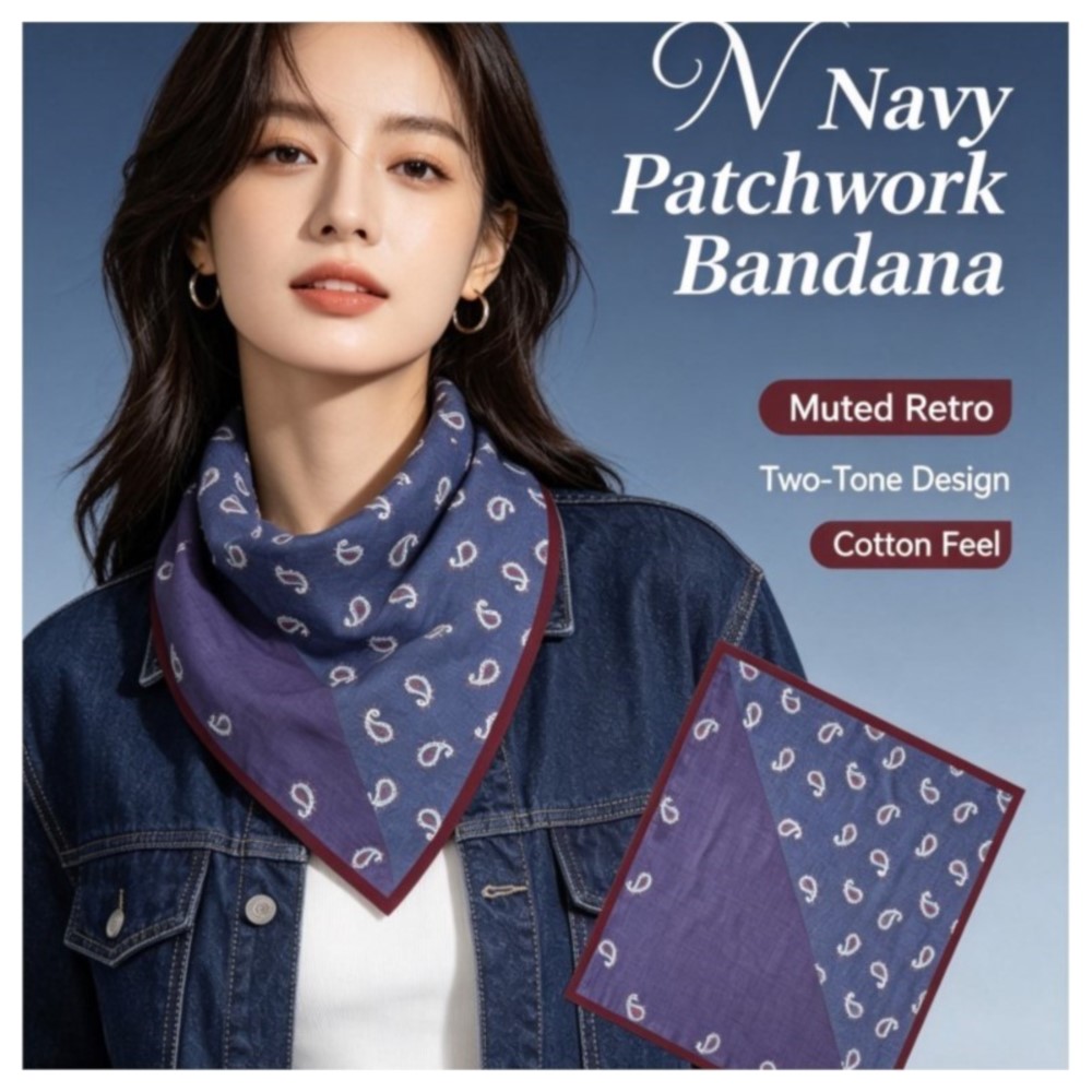 70cm Retro Paisley Square Scar - đánh giá và giá Bandana Cotton