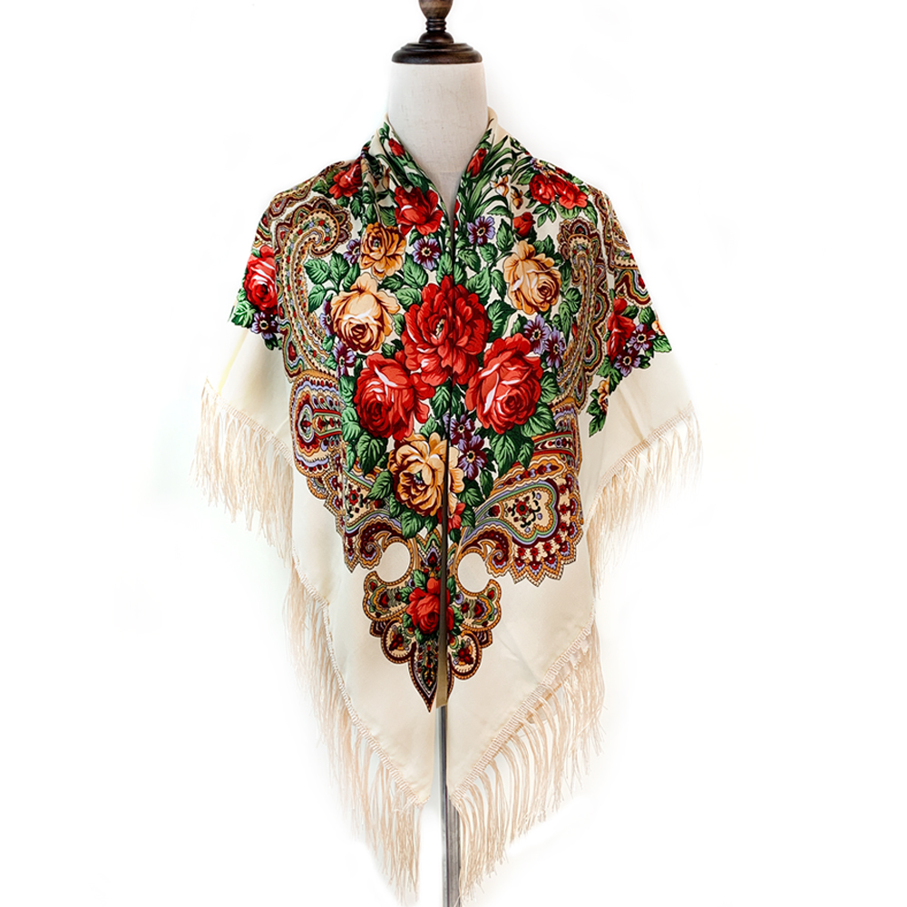 135*135Cm Kiểu Nga Vuông Khăn  - đánh giá và giá Bandana Cotton