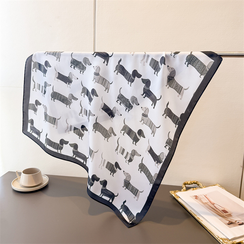 Ladies Cotton Dog Printed Squa - đánh giá và giá Bandana Cotton