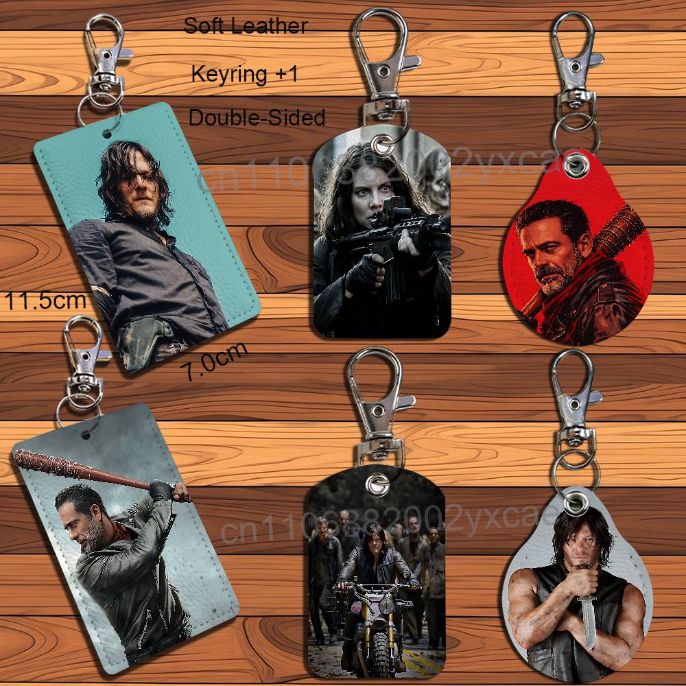 Negan Maggie Walking Dead Leat - đánh giá và giá Lanyard Badge Holder